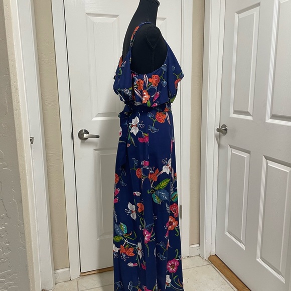 Serendipity Vibrant Tropical Inspired Dress NWT - Picture 3 of 9